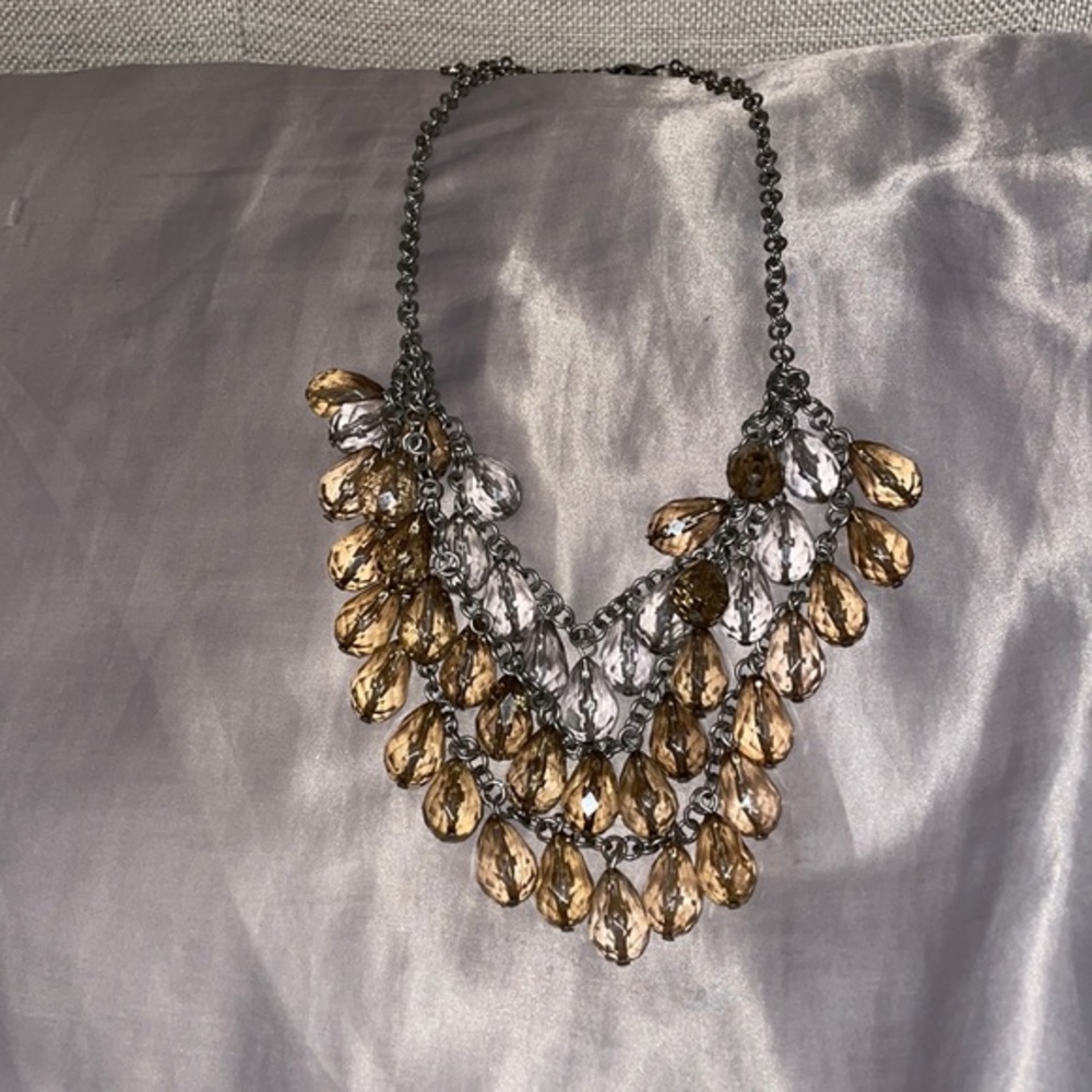 LOFT Tiered Jewel Necklace